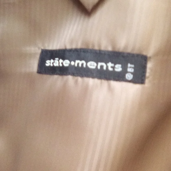 New Statement's Bohemian Two Button Boho Classic Fit Sport Coat Formal Bolo Men